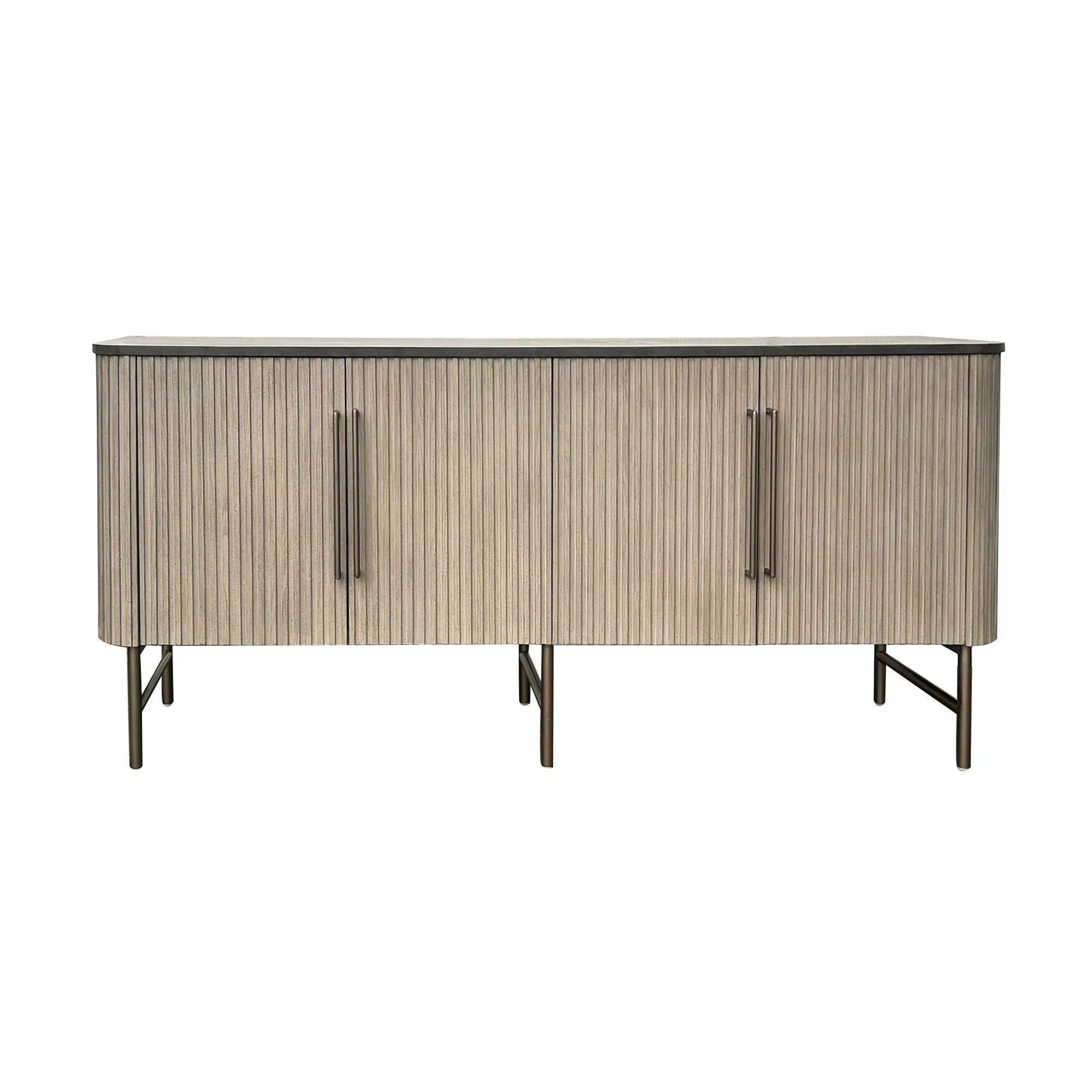 vertical texture four door buffet