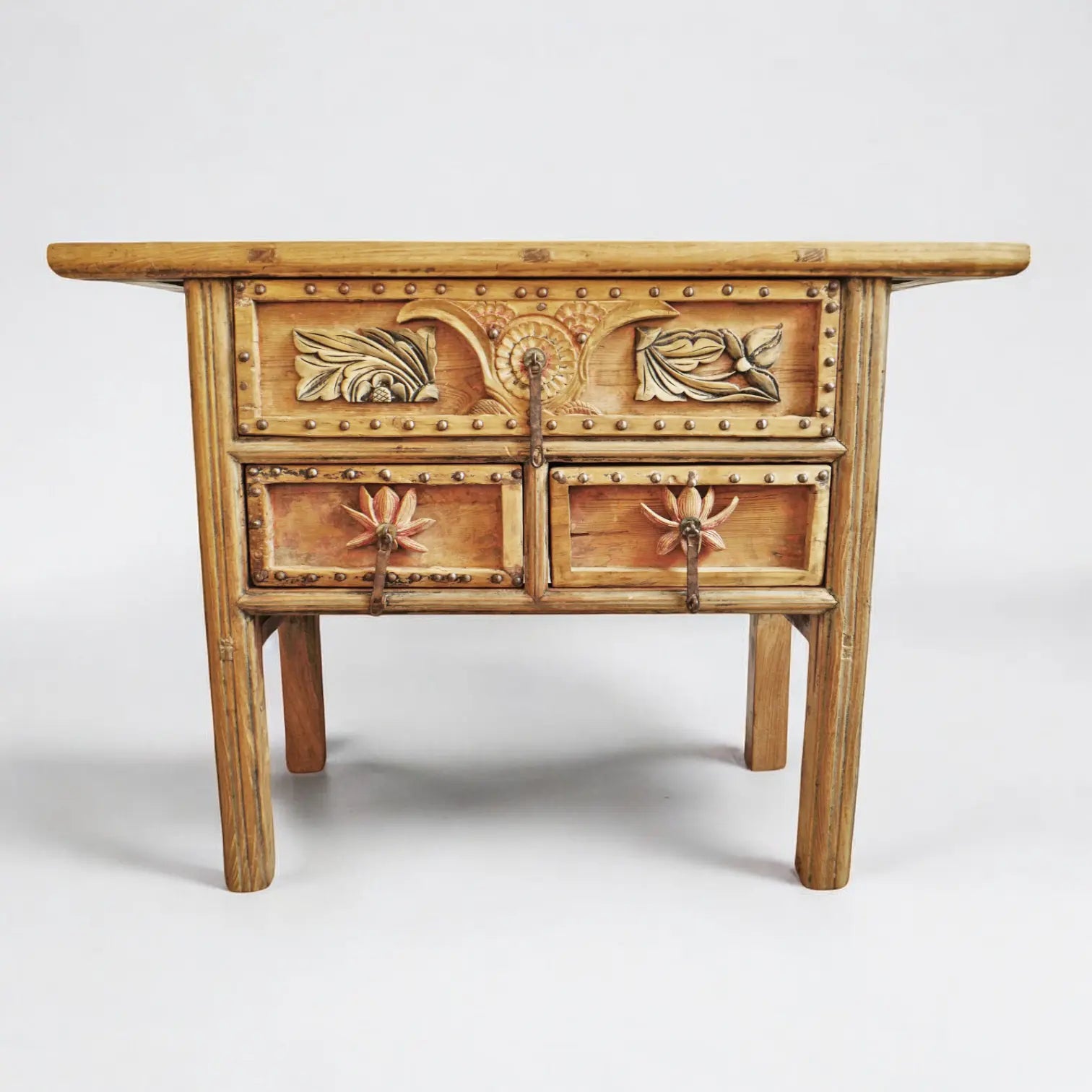 Authentic Village Style Carving Console Table Console Table  Antique Carved Wood Console jlhomedecor2021.myshopify.com