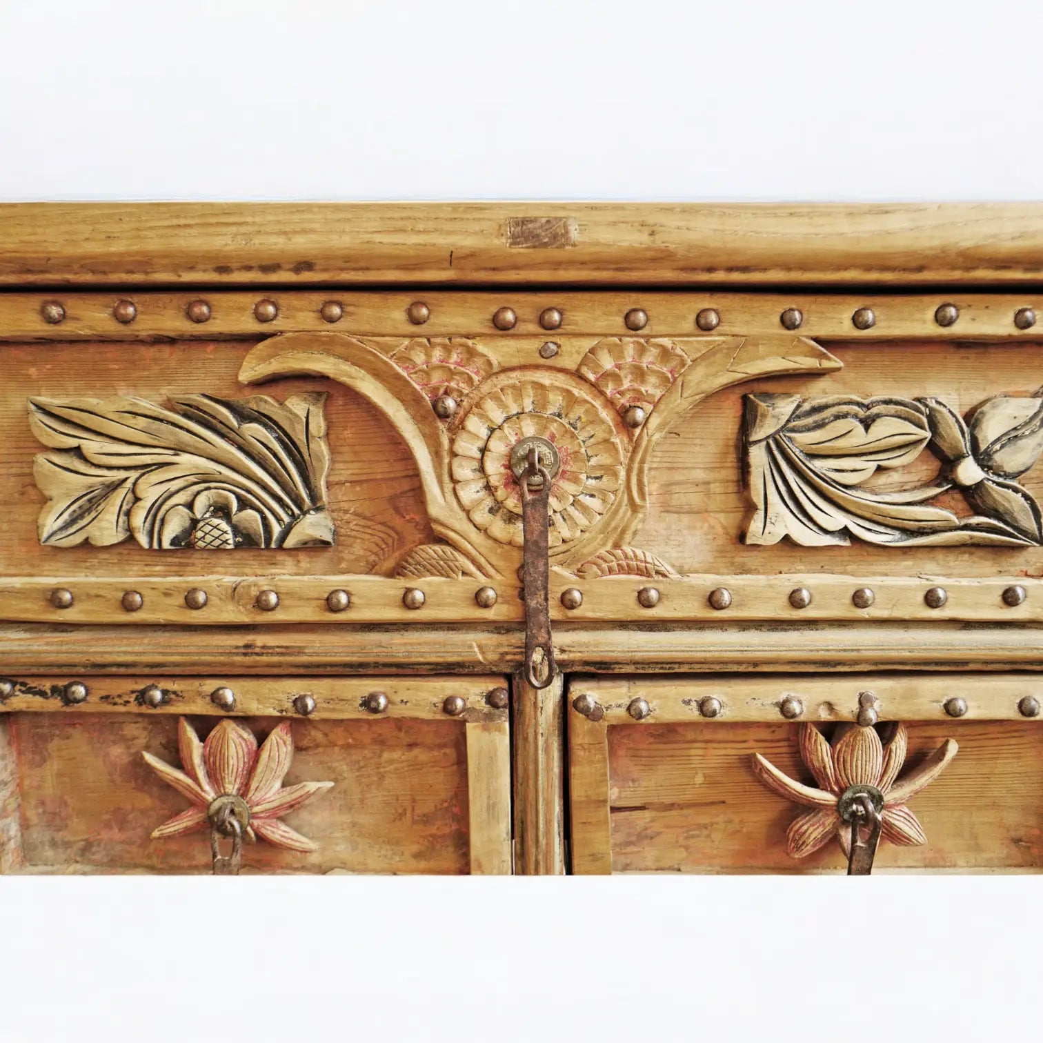 Authentic Village Style Carving Console Table Console Table  Antique Carved Wood Console jlhomedecor2021.myshopify.com