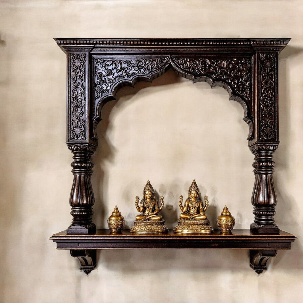 Carved Mango Wood Archway From Rajasthan Carved Mango Wood Archway From Rajasthan