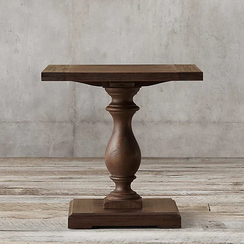 walnut sheesham end table carved