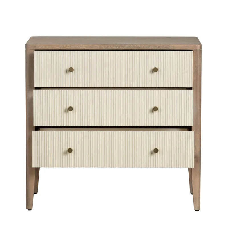 warm brown cream bedroom chest