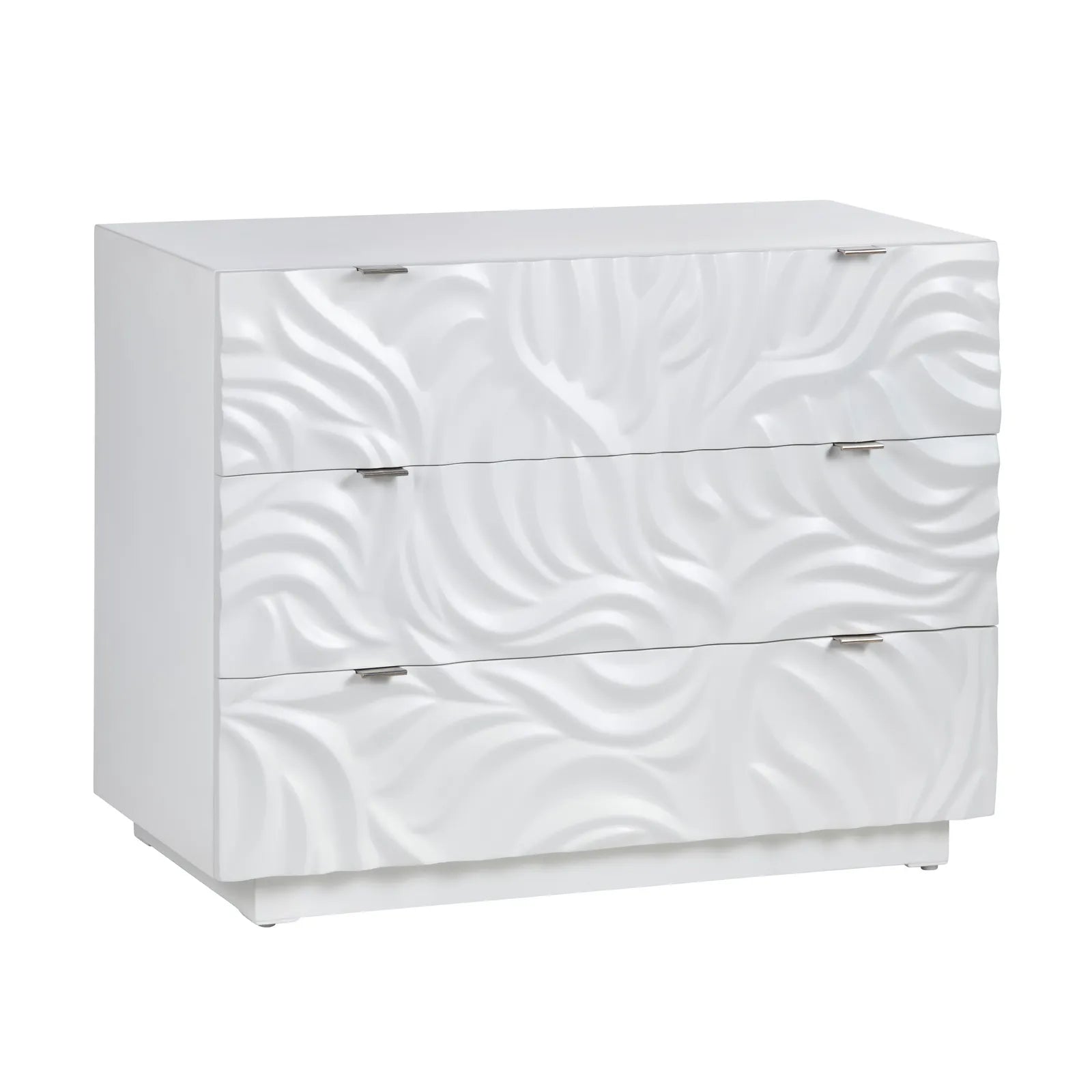  wave carved chest