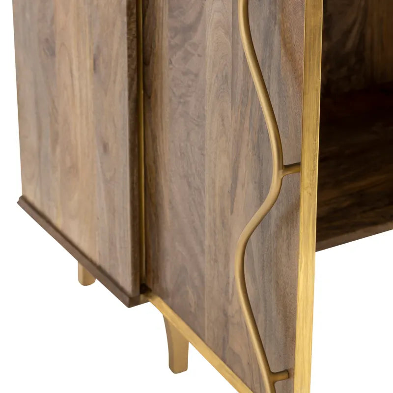 wavy handle cabinet