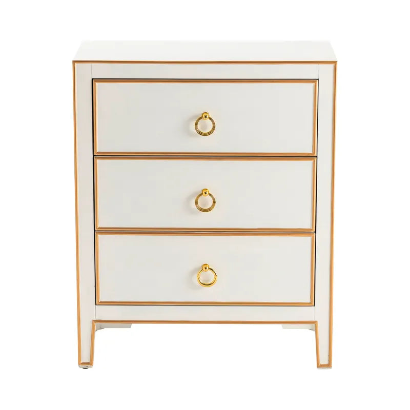  white and gold chest