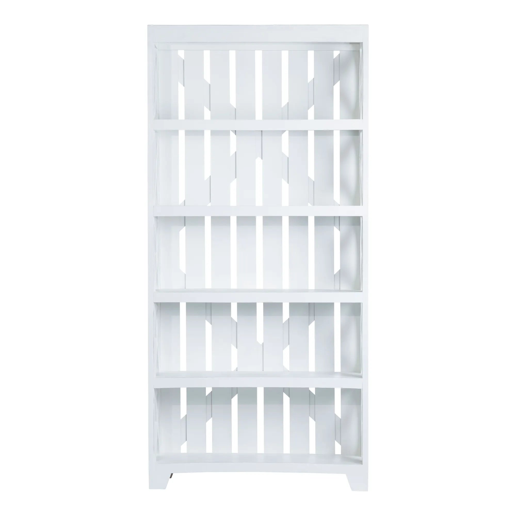 white bookshelf