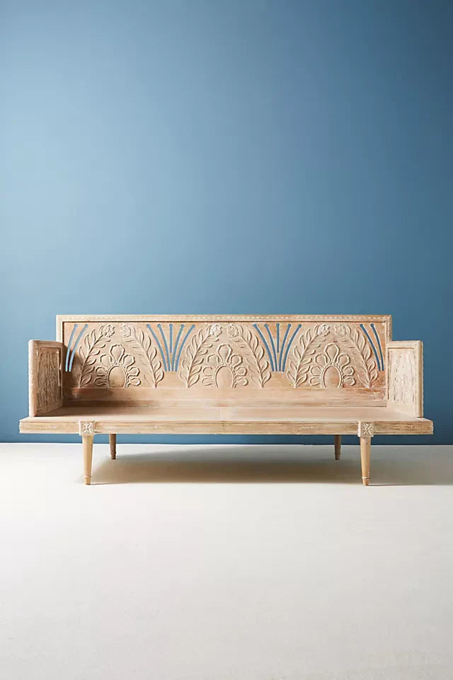 white distress daybed