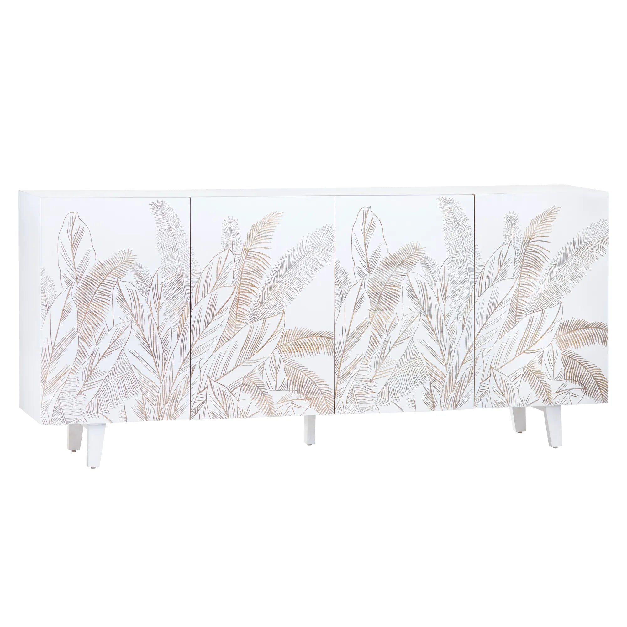white mango wood buffet