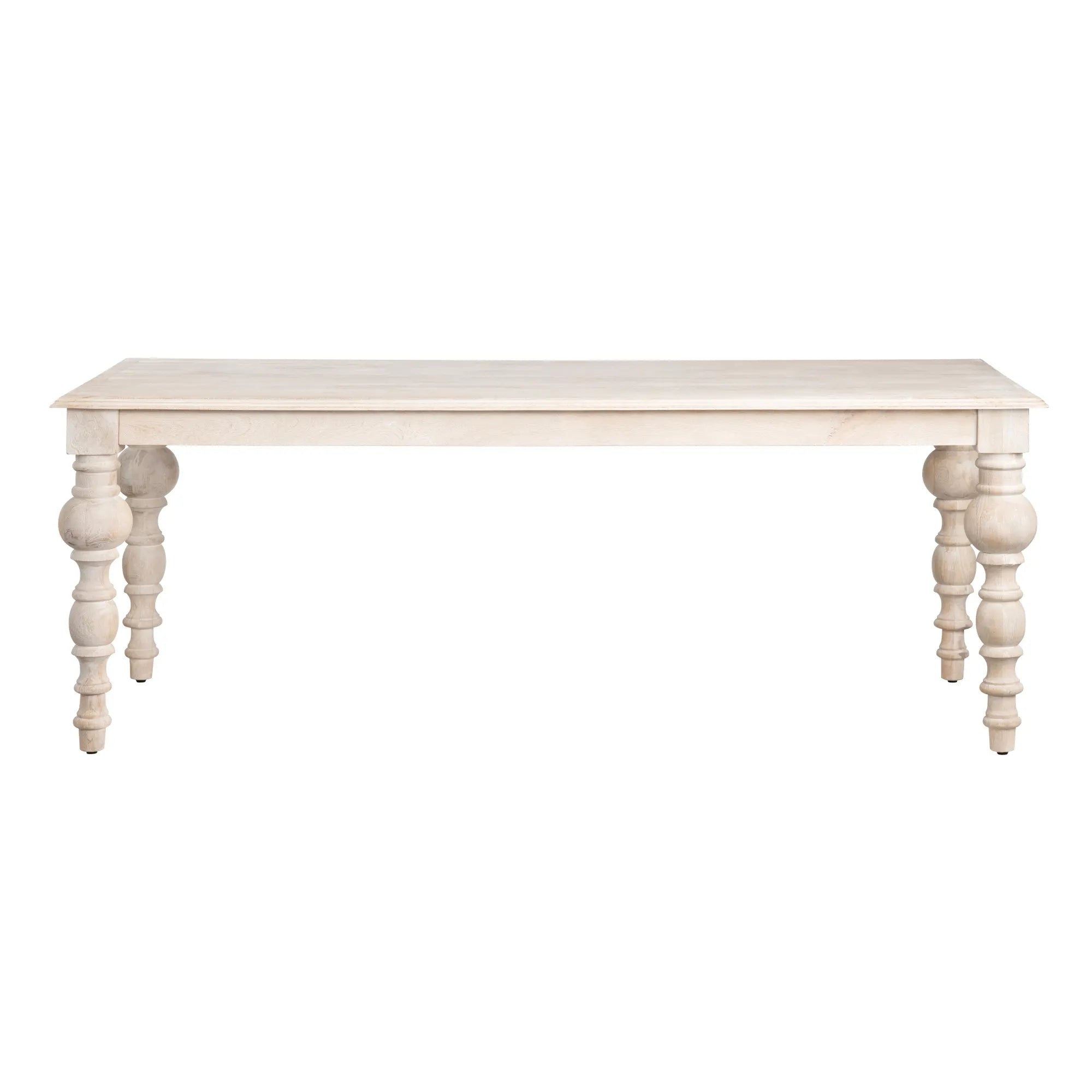 whitewash mango wood kitchen table,