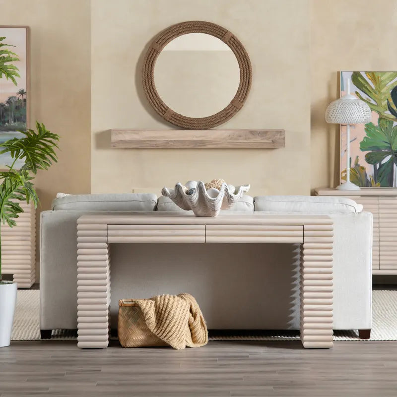 winslow u-shaped console table