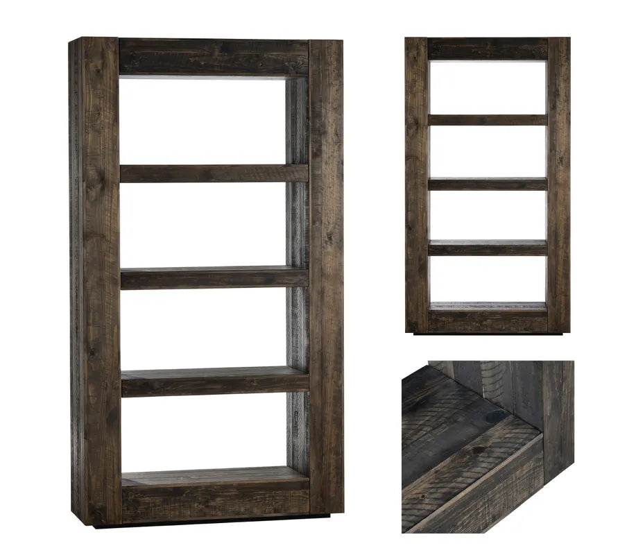 wooden shelf rack