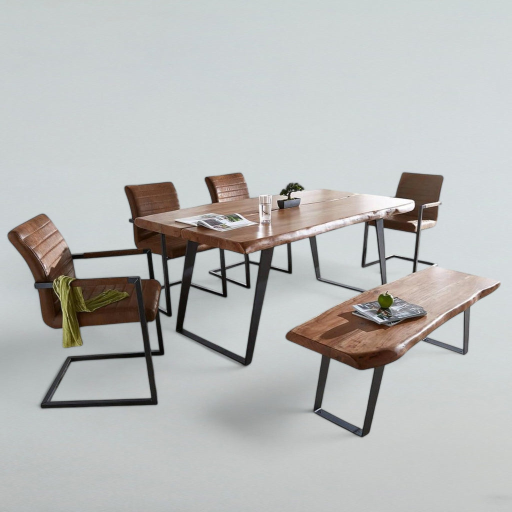 Expansive 8 seater dining table for large family gatherings or events.

