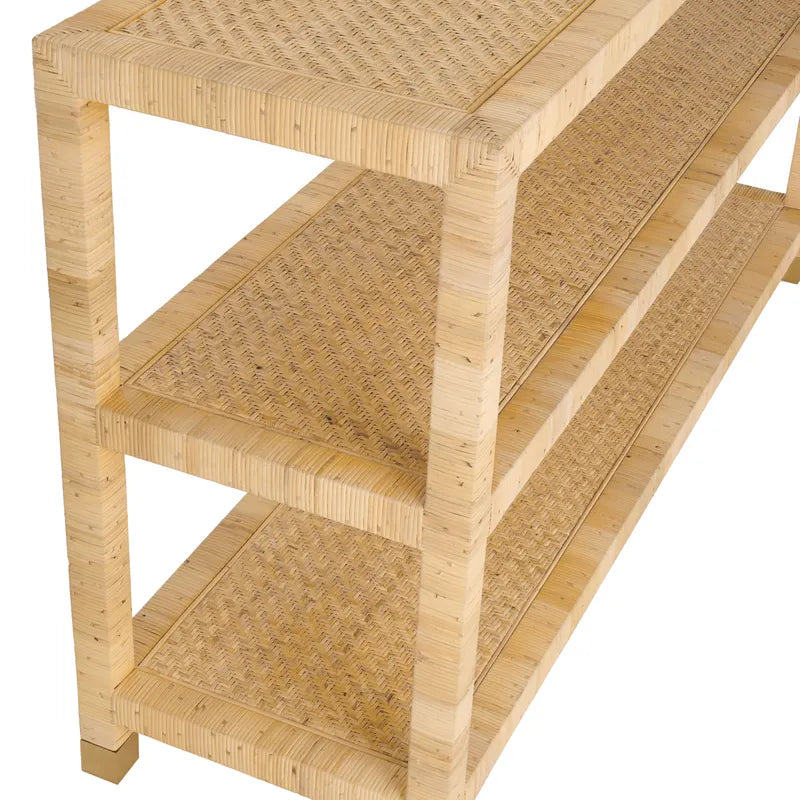 woven console table