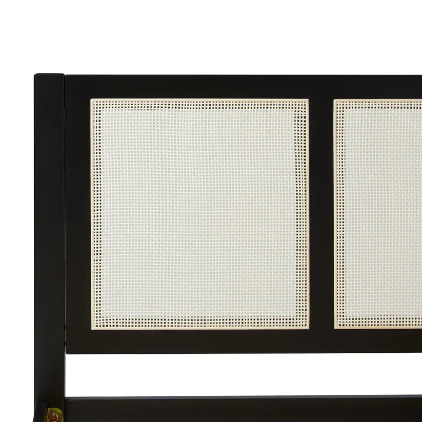 woven rattan headboard