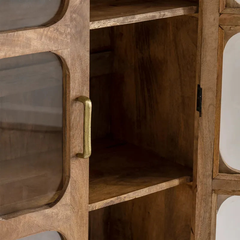 wrought iron base cabinet