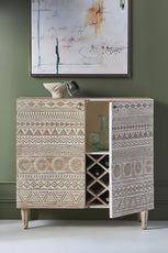 J.L.HOME DECOR Handcarved Jedaai Bar Cabinet - J.L.HOME DECOR