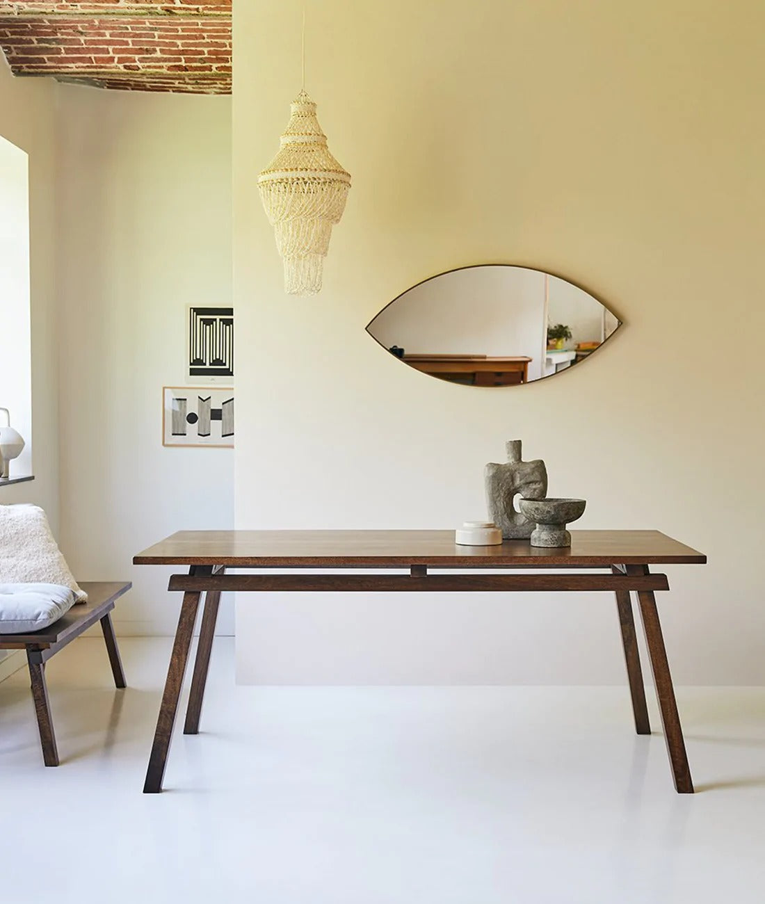 Pandora Solid Wood Dining Table - J.L.HOME DECOR