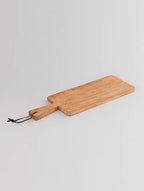 Brown Mango Wood And Enamel Chopping Board (L-19in, W-7in, H-0.5in) - J.L.HOME DECOR
