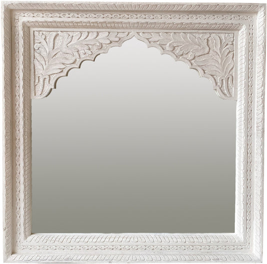 Wall Décor Mirror Frame | Carved in Solid Hard Wood | Vintage Mirror Frame for Bedroom - J.L.HOME DECOR