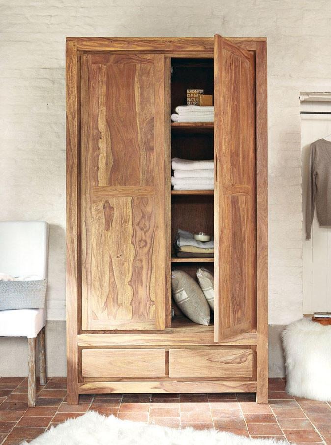 Solid Wood Voted Wardrobe - J.L.HOME DECOR