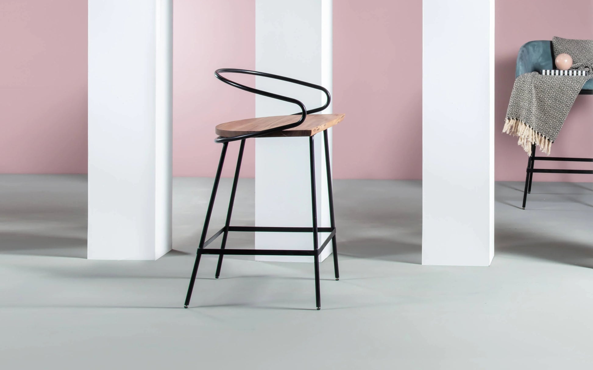 Yoho Wooden Bar Chair - J.L.HOME DECOR