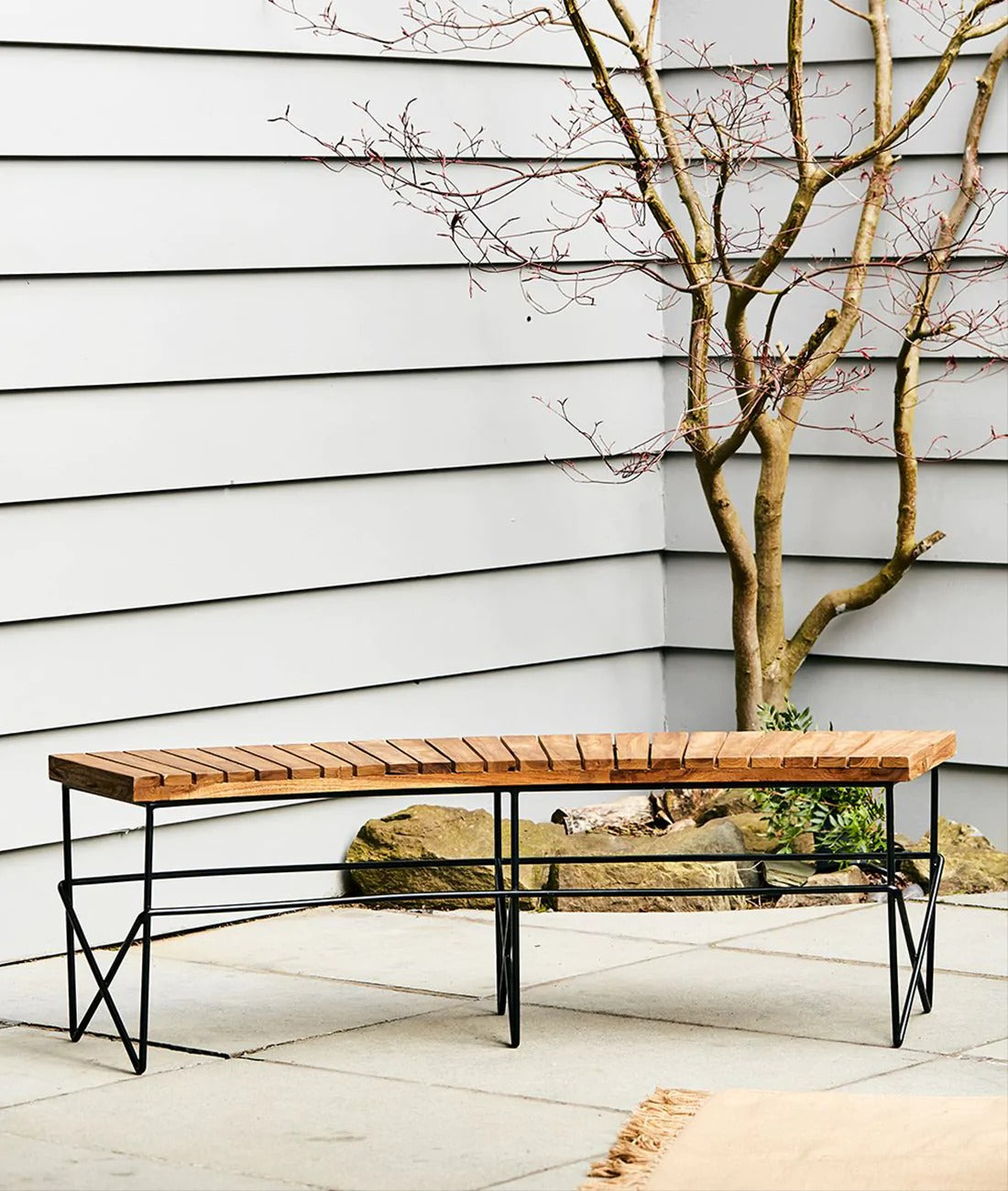 Wooden Firepit Bench - J.L.HOME DECOR
