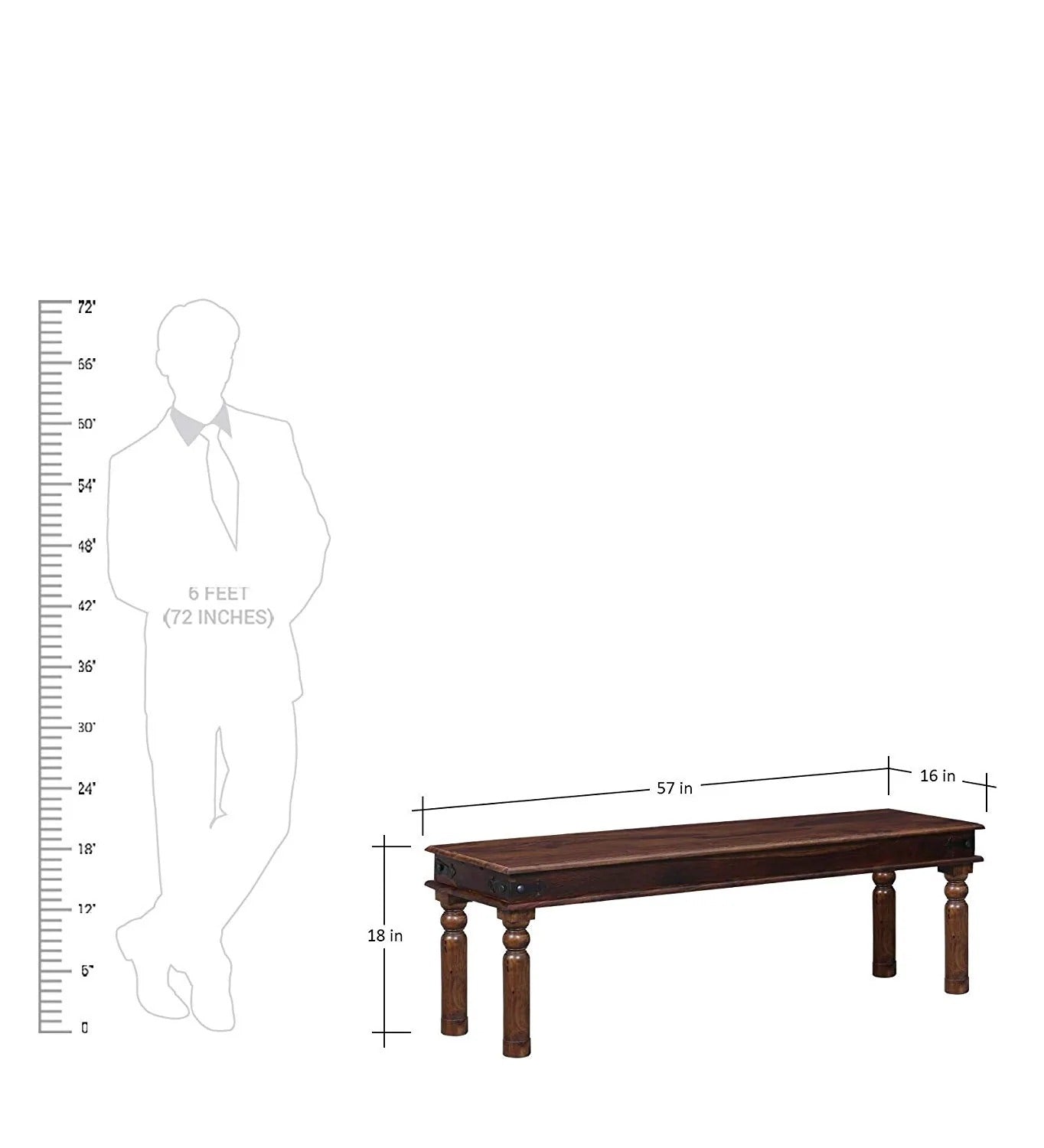 Jodhpur Solid Wood Six Seater Dining Set - J.L.HOME DECOR