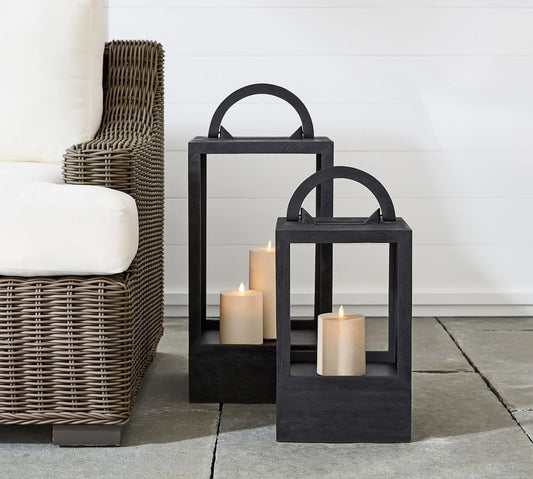 Decker Mango Wood Lantern Collection - J.L.HOME DECOR