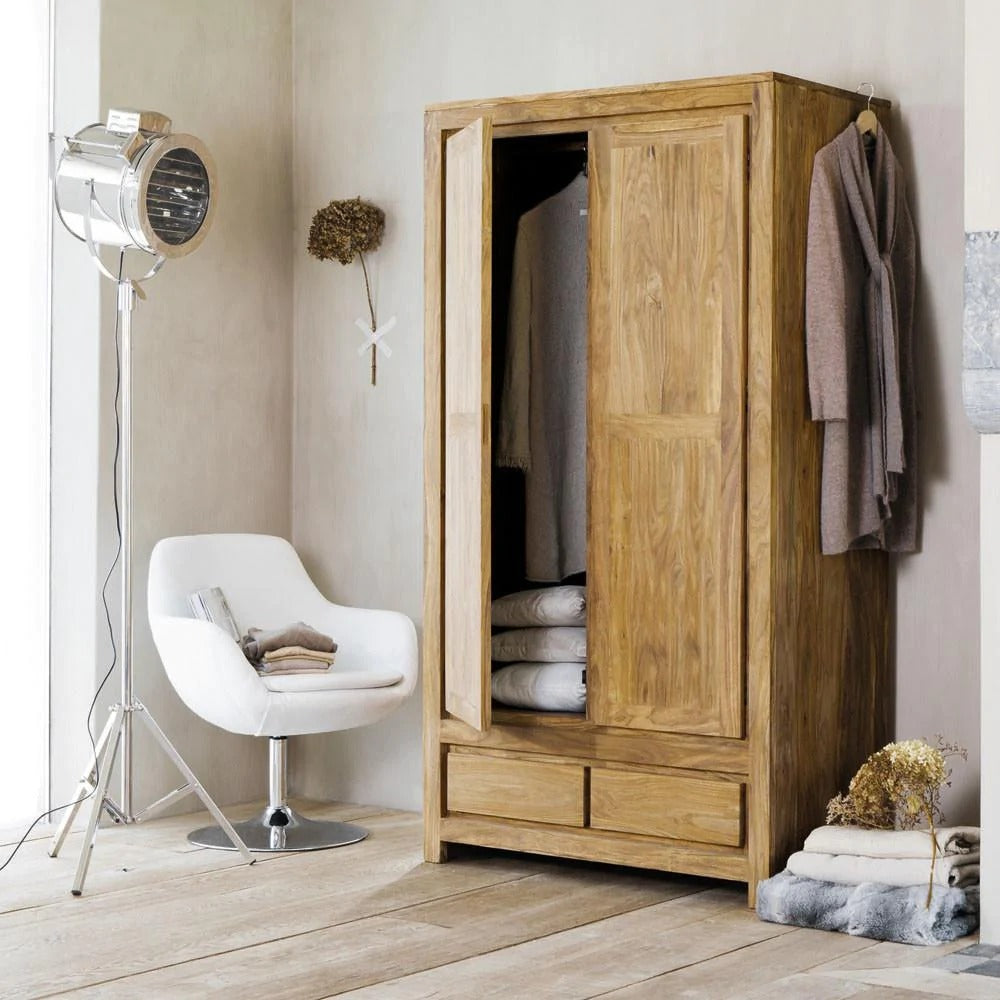 Solid Wood Voted Wardrobe - J.L.HOME DECOR