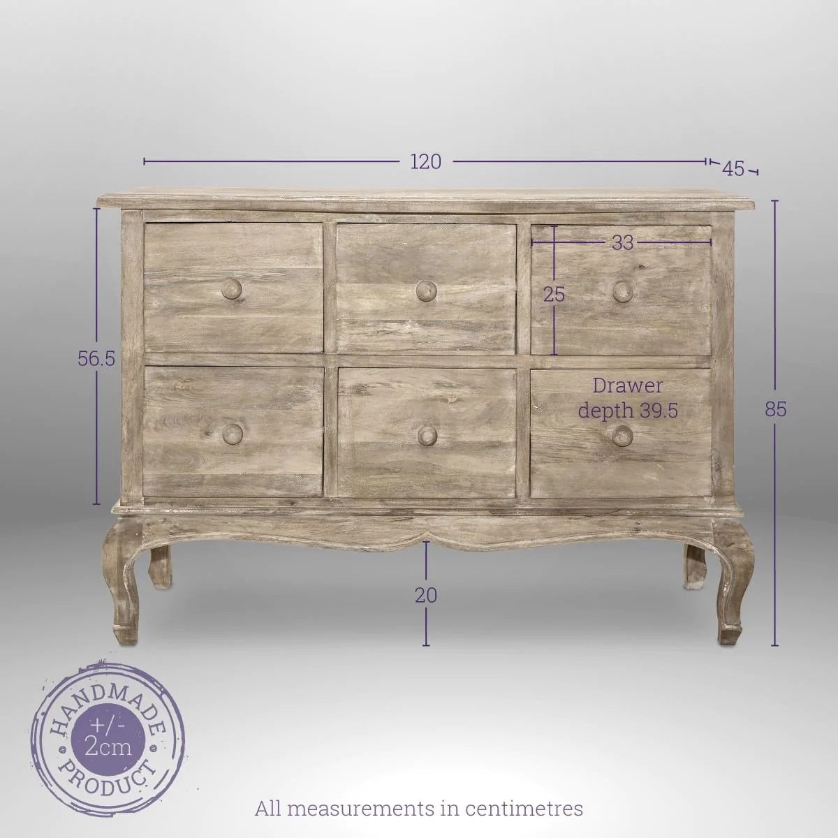 Wooden Chest of Drawers - J.L.HOME DECOR
