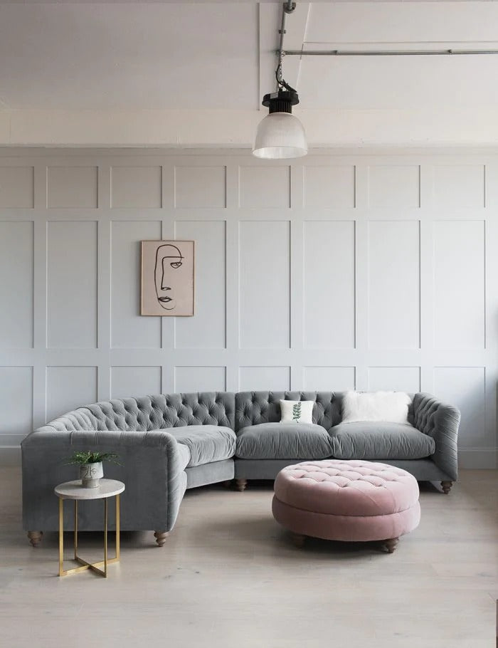 Theseus Chesterfield Corner Sofa - J.L.HOME DECOR