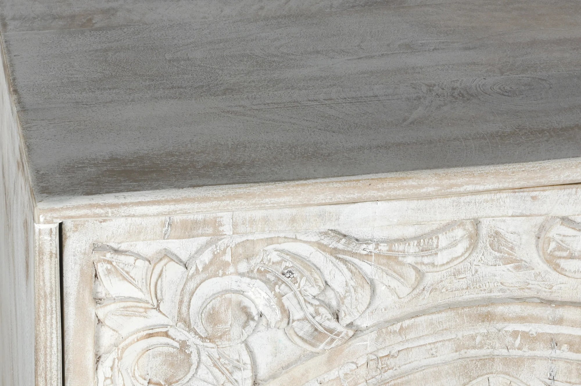 Carved 3 Door Buffet Sideboard in Solid Hard Wood - J.L.HOME DECOR
