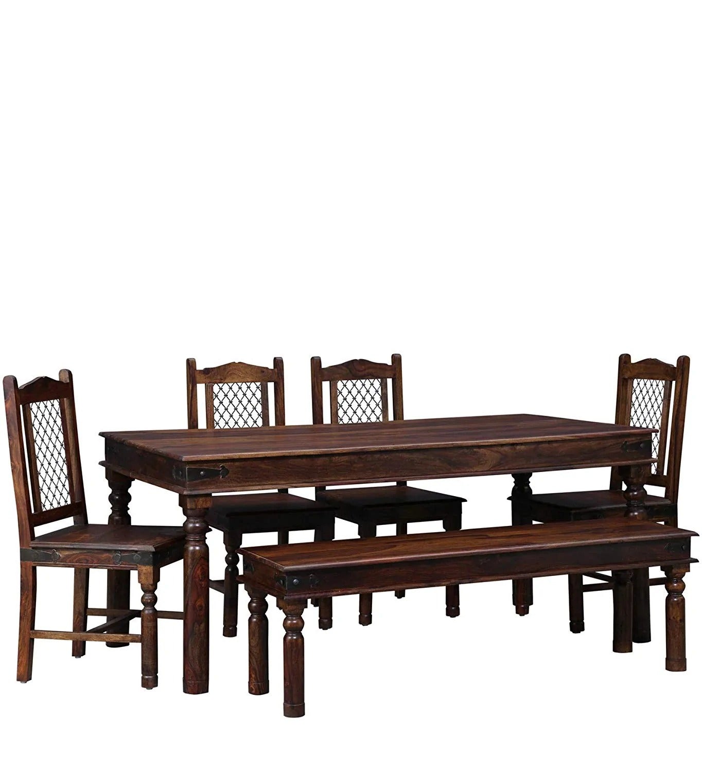 Jodhpur Solid Wood Six Seater Dining Set - J.L.HOME DECOR