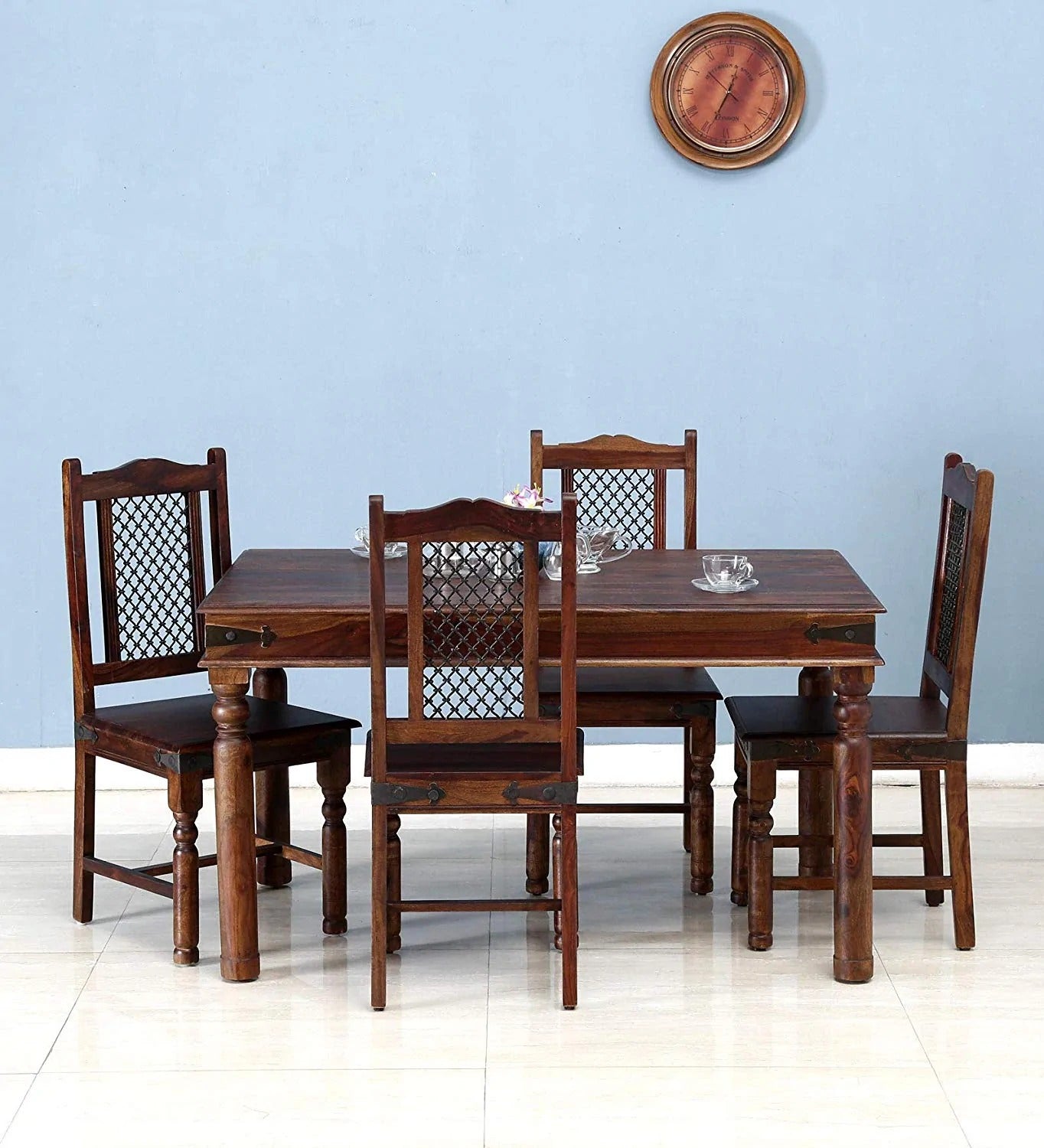 Jodhpur Solid Wood Six Seater Dining Set - J.L.HOME DECOR