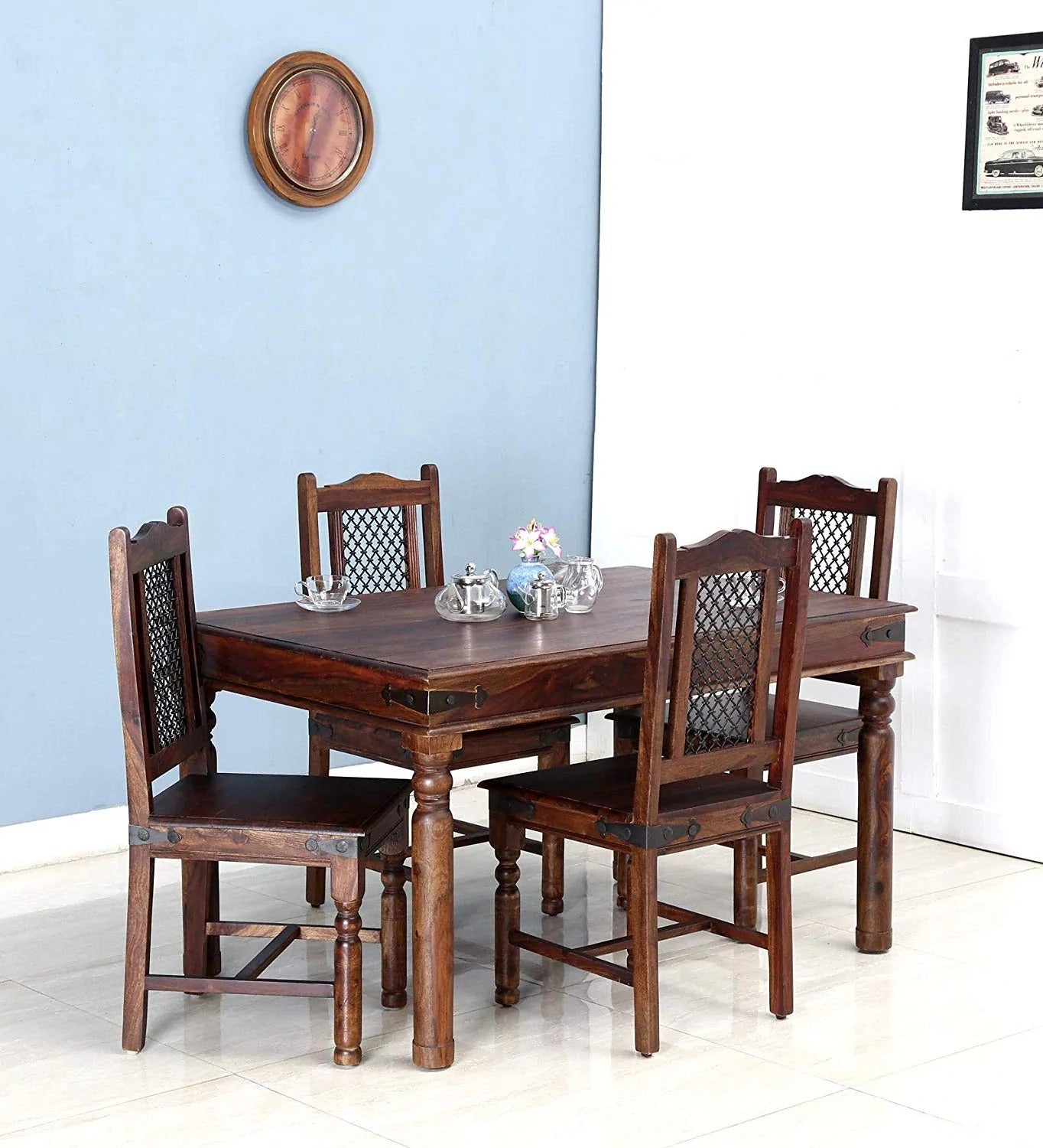 Jodhpur Solid Wood Six Seater Dining Set - J.L.HOME DECOR