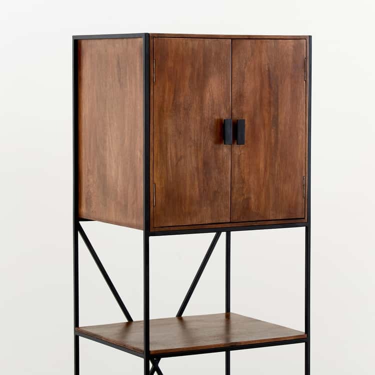 Mango Wood Bar Cabinet - Brown - J.L.HOME DECOR