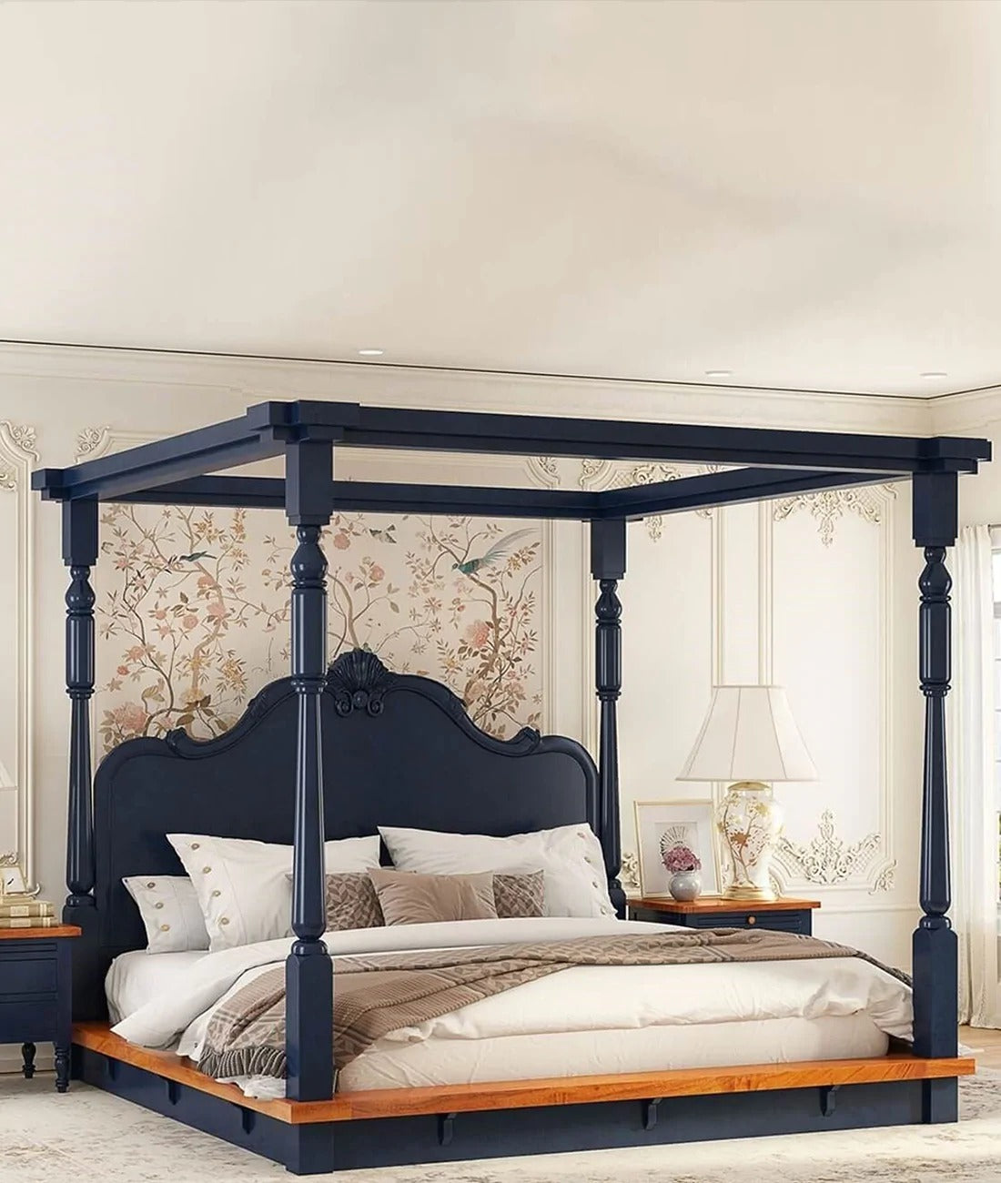 Florentina Poster Bed - J.L.HOME DECOR