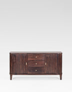Vintage Flute Mango Wood Sideboard Cabinet - J.L.HOME DECOR