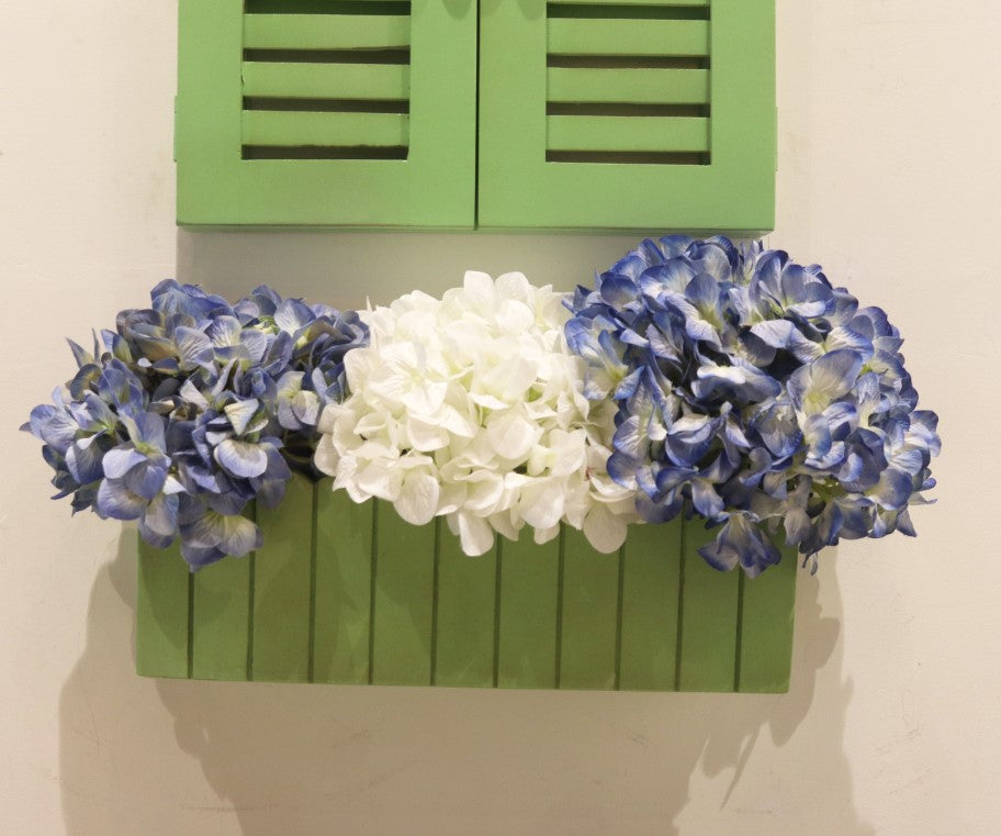 Wooden Window Frame Planter in Solid Hard Wood Decorative Frame for Bedroom | Home Decor | Living Room 94x45.8cm Green - J.L.HOME DECOR