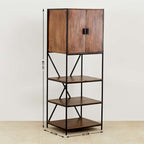 Mango Wood Bar Cabinet - Brown - J.L.HOME DECOR