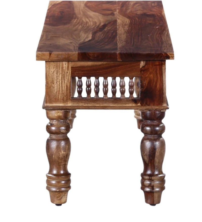 Ghirli Solid Wood 6 Seater Dining Table Set - J.L.HOME DECOR