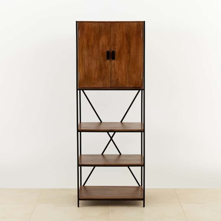 Mango Wood Bar Cabinet - Brown - J.L.HOME DECOR