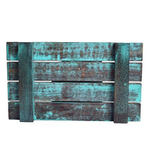 Antique Blue Colour Mango Wood Key Holder - J.L.HOME DECOR