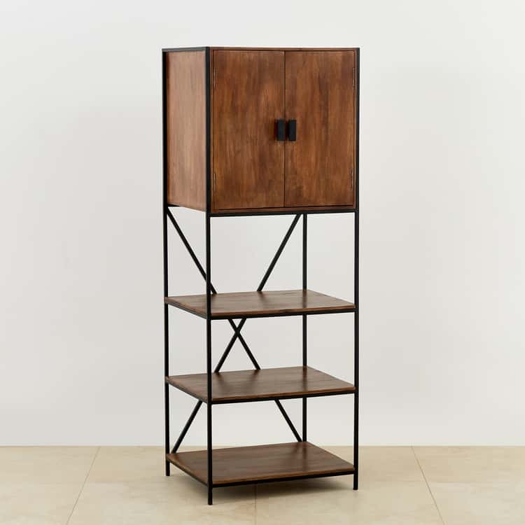 Mango Wood Bar Cabinet - Brown - J.L.HOME DECOR