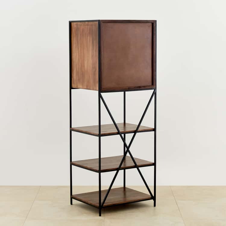 Mango Wood Bar Cabinet - Brown - J.L.HOME DECOR