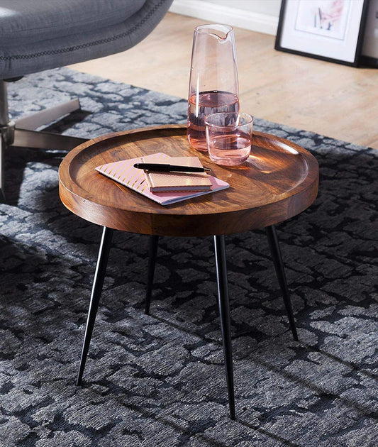 Albi Solid Wood End Table - J.L.HOME DECOR