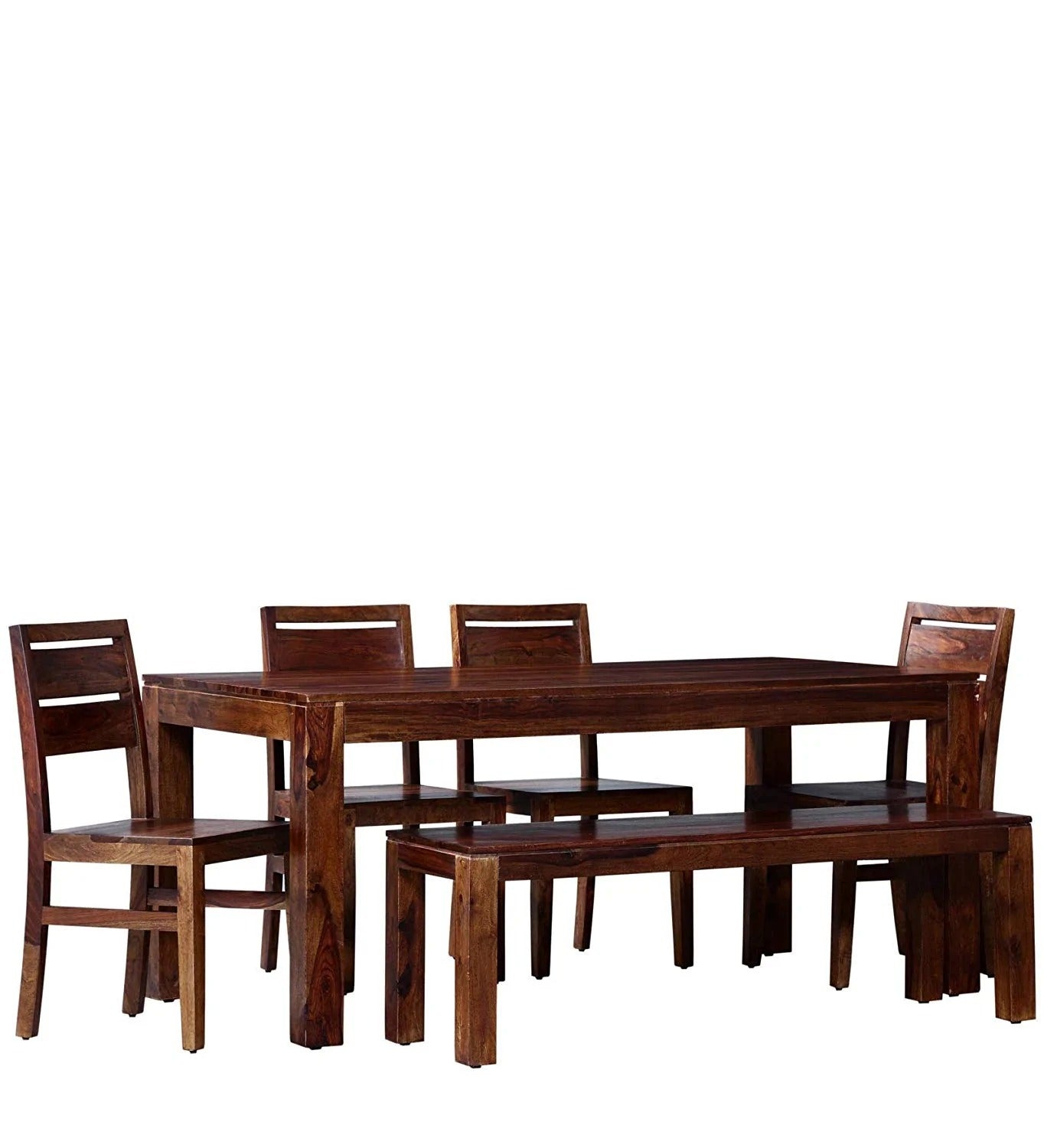 Teen Panti Six Seater Solid Wood Dining Set - J.L.HOME DECOR