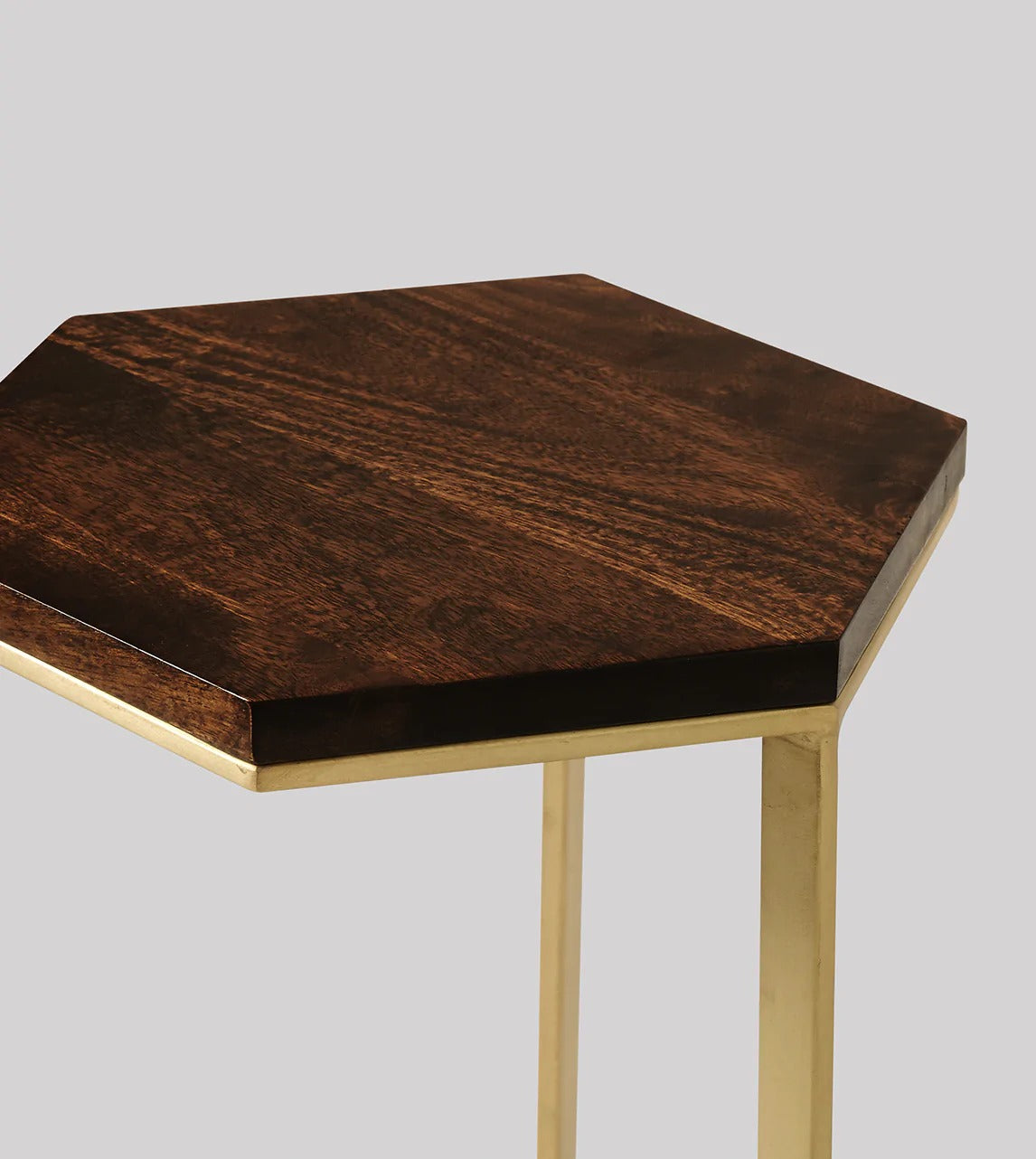 Bar stool made of solid mango wood and iron - J.L.HOME DECOR