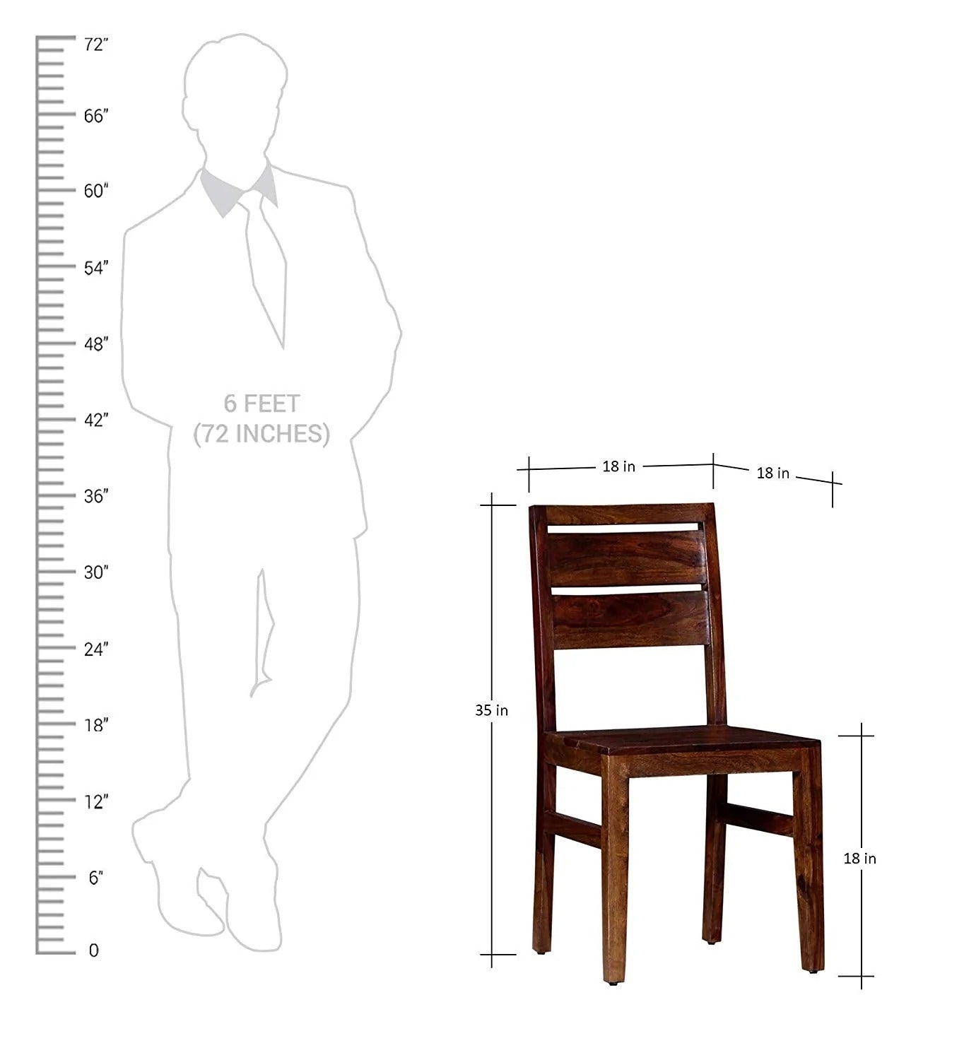 Teen Panti Six Seater Solid Wood Dining Set - J.L.HOME DECOR