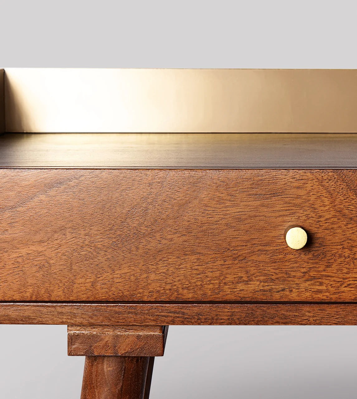 Diana Retro Gold Trimmed Desk - J.L.HOME DECOR